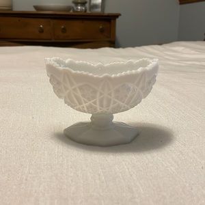 111 Kemble Milk Glass Toltec Candle Holder